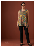Silk Cotton Tunic – Handcrafted Floral Edit (Size 54 Ready)