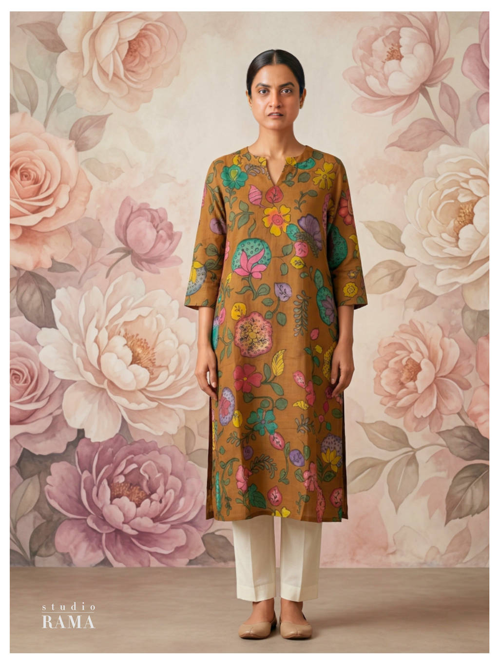 Rang Vana Silk Cotton Kurta – Size 40 (Ready Measurement)