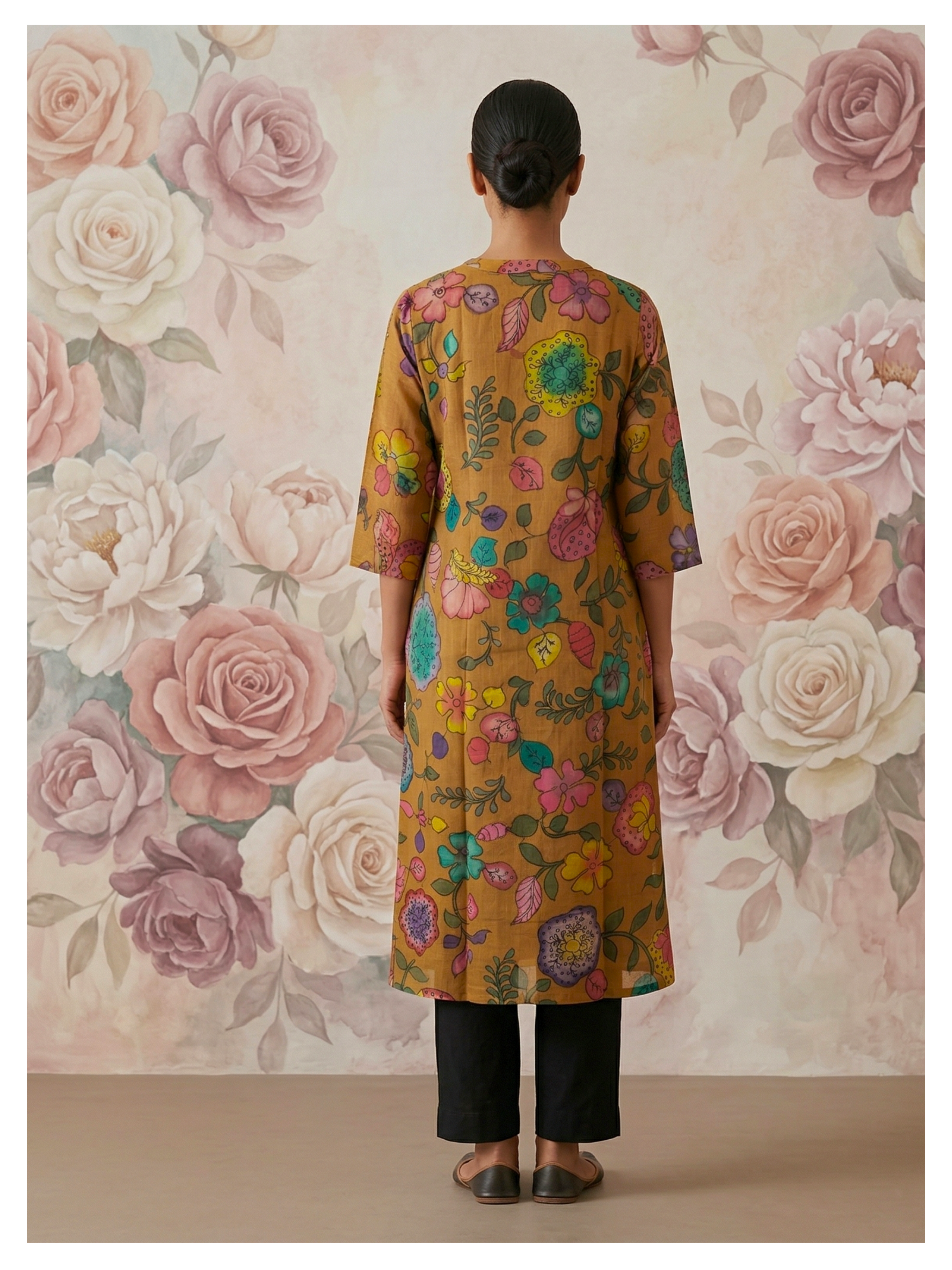 Rang Vana Silk Cotton Kurta – Size 40 (Ready Measurement)