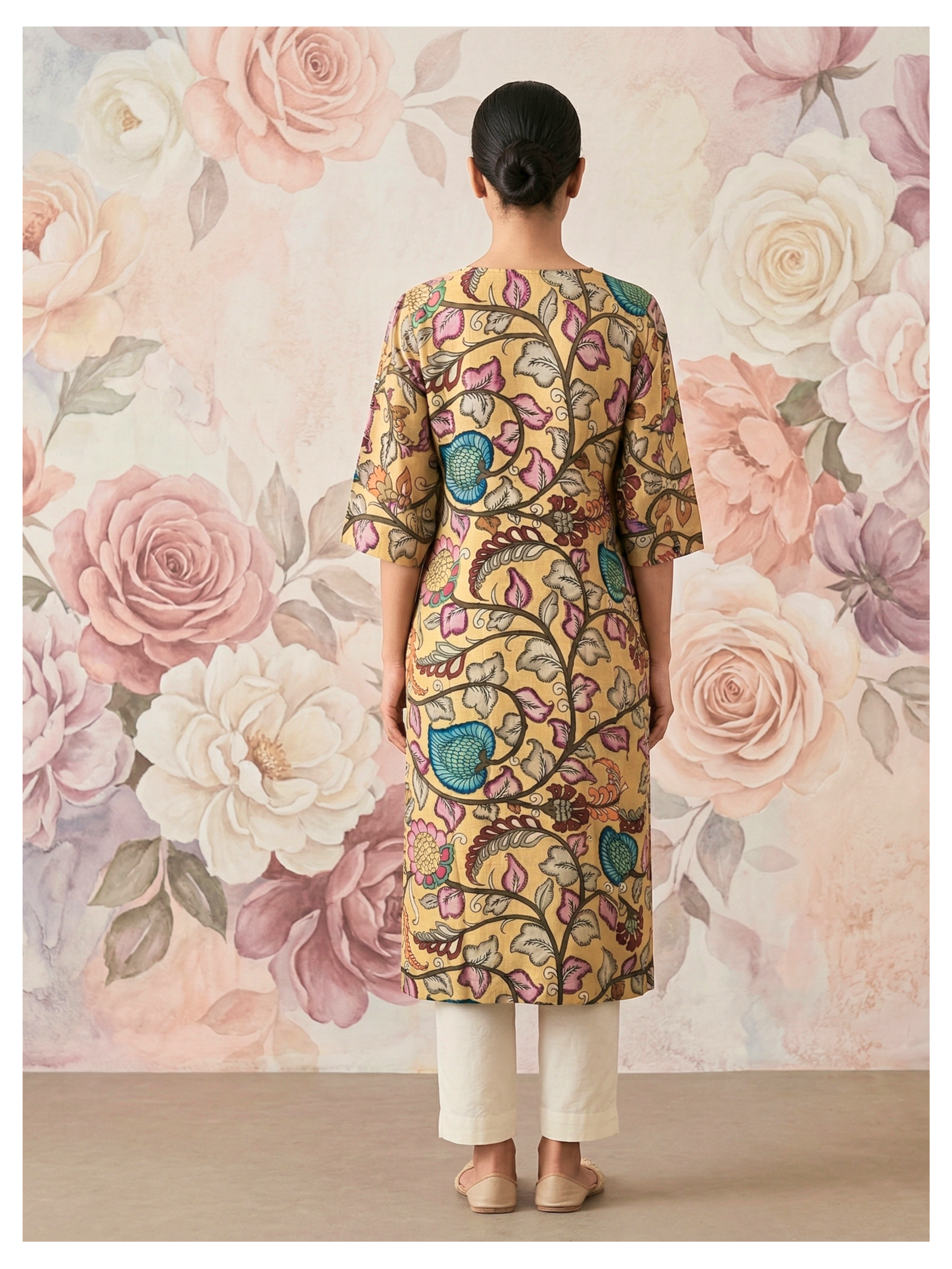 Vanika Silk Cotton Kurta – Size 40 (Ready Measurement)