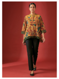 Silk Tunic – Vana Botanical Edit (Size 48)-(Ready Measurement)