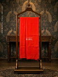 Raw Silk Blouse Piece – Bright Red