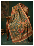 Handpainted Kalamkari Dupatta – Peacock Heritage Edit