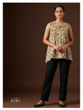 Silk Cotton Tunic – Earth Floral Edit (Size 54 Ready)