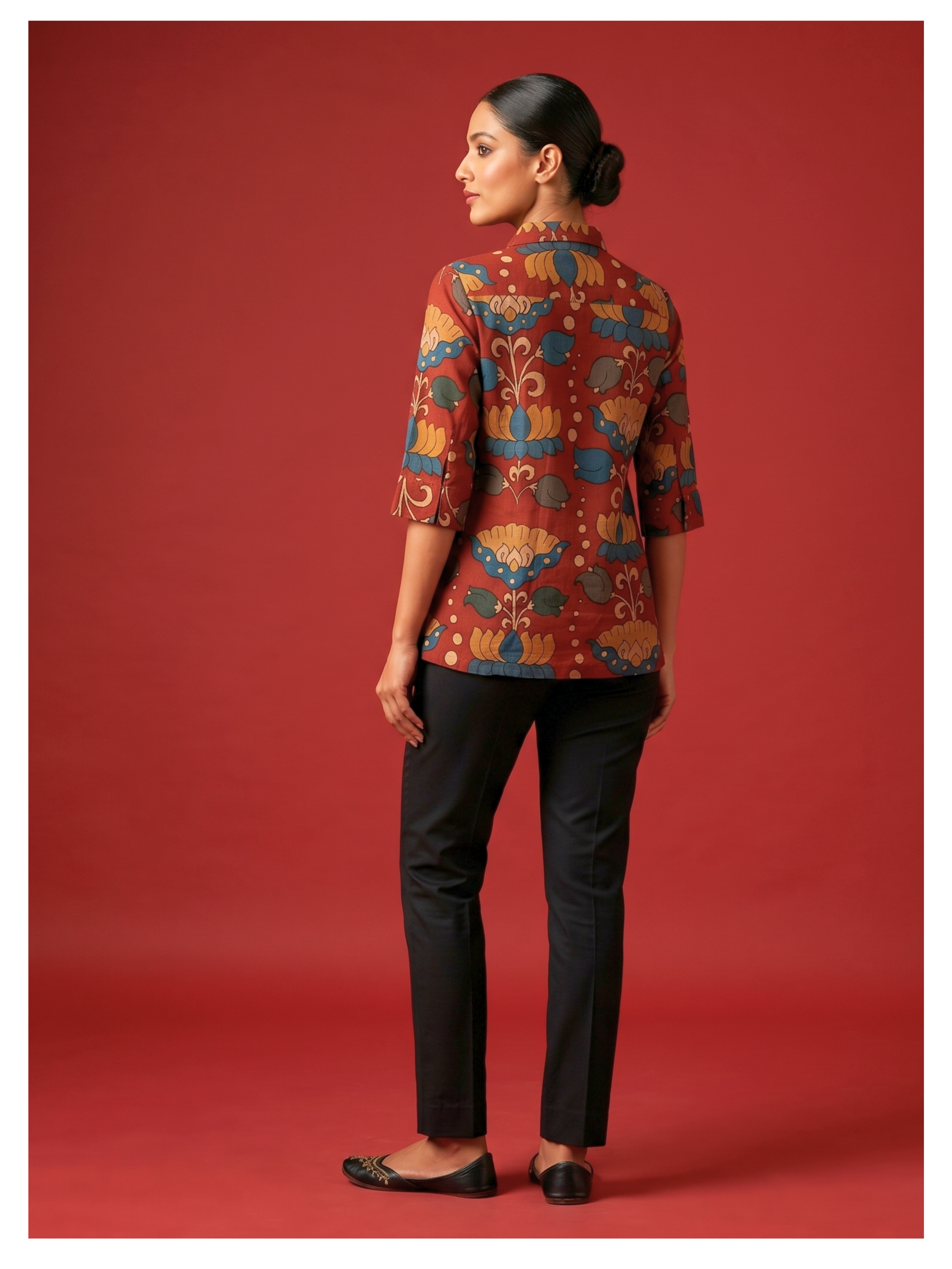 Silk Tunic – Vana Classic Edit (Size 40)-(Ready Measurement)