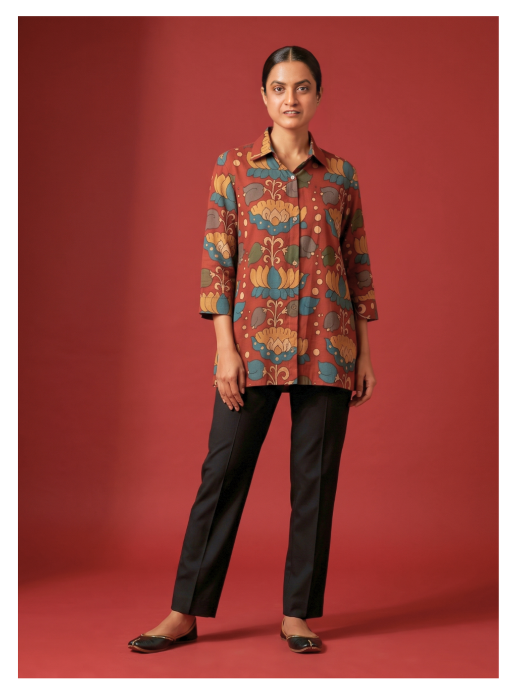 Silk Tunic – Vana Classic Edit (Size 48)-(Ready Measurement)