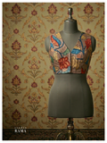 Silk Kalamkari Blouse (Chest 38") – Multicolour Floral Print