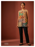 Silk Cotton Tunic – Animal Story Print (Size 54 Ready)