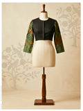 Black Kalamkari Sleeve Cotton Blouse