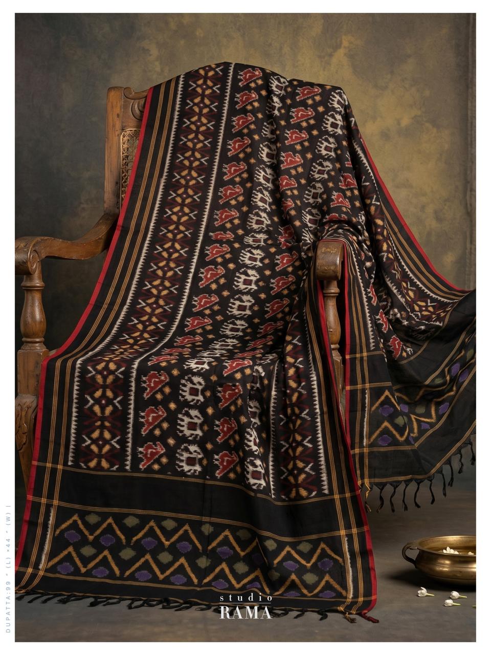 Cotton Ikat Dupatta – Classic Heritage Edit