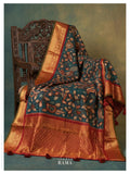 Kanchi Kalamkari Dupatta – Royal Zari Border Edit