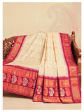 Gadwal Silk Dupatta – Classic Zari Edit